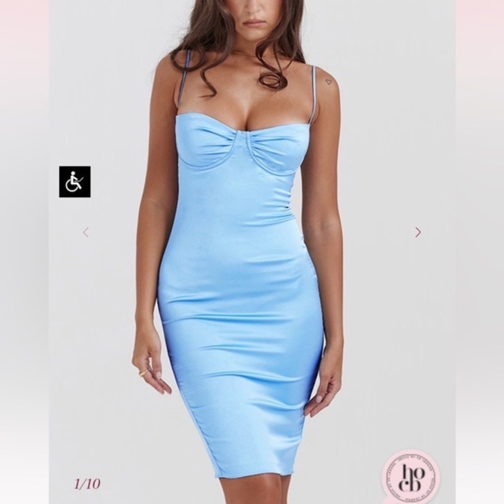 House of cb elegant Light Blue Dress